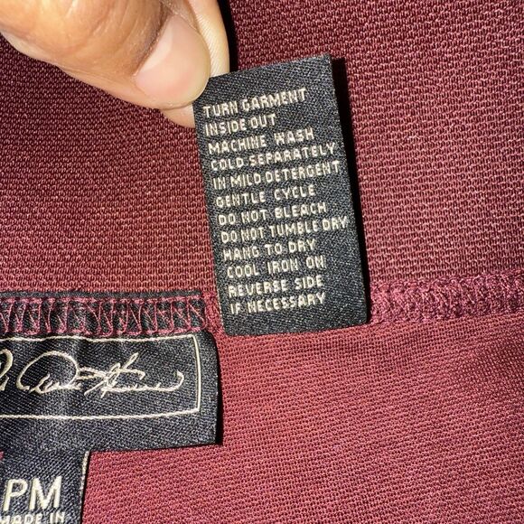 DG2 Diane Gilman Women's Pants MP Maroon Straight Leg Pockets - Picture 10 of 16